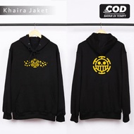 Anime Onepiece Trafalgar Law Zipper Hoodie Jacket New World Cosplay Costume