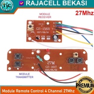 Module PCB Mainan RC Remot Kontrol Universal 27Mhz 4CH GS-161T GS-156R