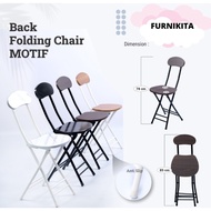 KURSI LIPAT BESI FOLDING CHAIR / KURSI CAFE / KURSI MEJA BELAJAR KURSI MAKAN MODERN IMPORT