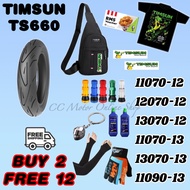 🎁Free Gift Buy2Free 12🎁TIMSUN High Grip TYRE  Tubeless TS660 110/70-12 120/70-12 130/70-12 110/90-13 110/70-13 130/70-13