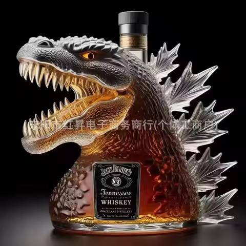 Godzilla Whiskey Bottle Collector's Edition 300ml Glass Jug Liquor Bottle Whiskey Wine Brandy Scotch