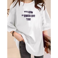 2Y802 1XL-5XL Tshirt Women Clothes T shirt Plus Size Crop Top Girlsual Plus-size Large T Shirt Overs
