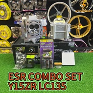 ESR MOTOR FULL TOP COMBO SET CNC SPEC 57,60,62,63,75,66,68,70,72,73,74,76 UNTUK MOTOR LC135 Y15 ZR P