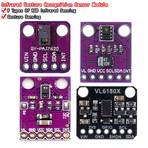 Gesture recognition sensor PAJ7620U2 9 gMesture recognition APDS-9930 APDS-9960 VL6180 VL6180X Range