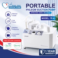 Yuwell Portable Phlegm Suction Pump (Machine 7E-A) + Suction Catheter