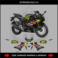 R15 V4 MOTORCYCLE STRIPING STICKER YAMAHA YZF R15 CONNECTED DECAL STICKER R15V4 MOTORCYCLE STOCK DEC