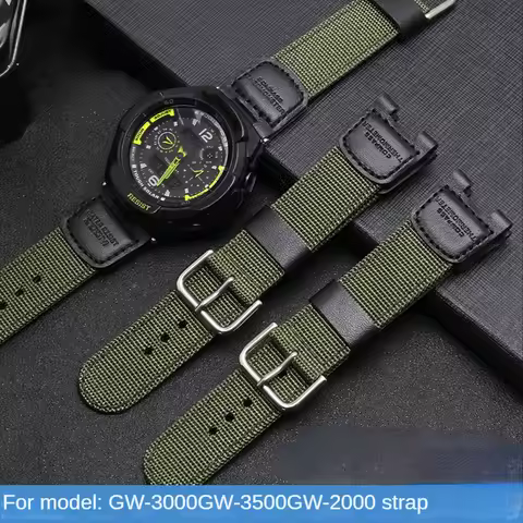 Nylon Watch Strap for Casio G-SHOCK Series Watch Strap GW-3500 3000 2000 2500 Modified Sports Watchb