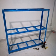 Rak besi saiz 4x4x1 kaki