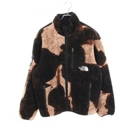 [二手] Supreme SUP Supreme SUP THE NORTH FACE 漂白牛仔印花抓絨衫 NA52100I 以及其他物品，包括一件男士夾克衫，二手 A。