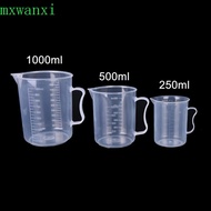MXWANXI Measuring Cup Kitchen Tool Measuring Tool 250/500/1000/ml Transparent Reusable Durable Measuring Cylinder