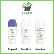 Dove Roll On Deodorant 40ml - Original/Sensitive/Ultra Repair Jasmine