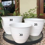 dnd POT motif TAWON PUTIH 30CM  | Pot Bunga | Pot Tanaman | Pot Kaktus| Pot Dekor