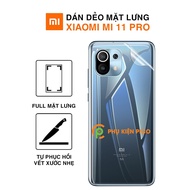 Mi 11 Pro PPF Back Sticker Transparent Scratch Resistant - Paste PPF Xiaomi Mi 11 Pro