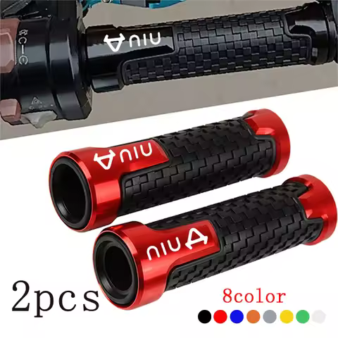 Motorcycle Handlebar Grips CNC aluminum Rubber Hand Thruster Grip For NIU N1 N1S M1 U1 M+ NG US U+ U