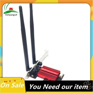 7265AC WiFi5 Card+8DB Antenna 1200M Dual Band 2.4G/5G BT4.2 PCI-E Wireless WIFI Adapter for Win7 Win