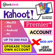 Kahoot+ Premier Upgrade Own Existing Account Up to 200 players per game