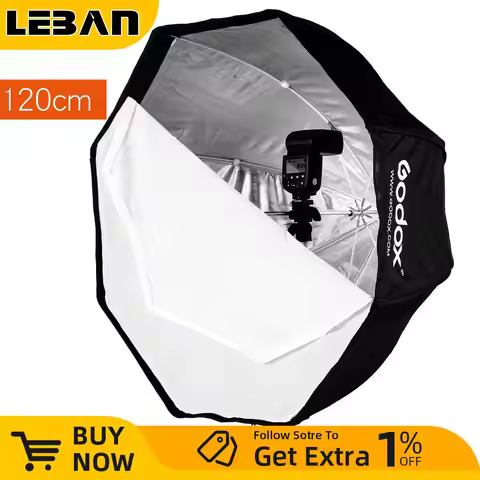 Godox Photo Studio 120cm 47in Portable Octagon Flash Speedlight Speedlite Umbrella Softbox Soft Box 
