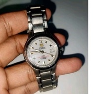 Elgin USA Titanium Solar Drive Most Valuable  Date Quartz  Luminous Dial 100Meters Small Watch Japan