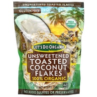 Edward & Sons, Let's Do Organic, 100% Organic Unsweetened Toasted Coconut Flakes, 7 oz (200 g)