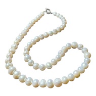 9mm premium genuine freshwater pearl necklace | GL3-313