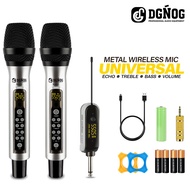 DGNOG K662- Party Stage Speaker - Ultra High Frequency 2-channel Echo Wireless Microphone Profession
