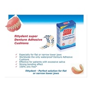 promo Fittydent cushion denture adhesive lem gigi palsu rahang bawah