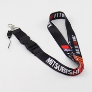 4 Colors To Choose From JDM Style for Mitsubishi RALLIART Lanyard Mobile ID Card Hanging Strap Car L