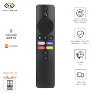[HÀNG XỊN PHÍM ÊM NHẠY] Điều khiển GIỌNG NÓI VOICE TIVI XIAOMI HÀNG MỚI nút IVI OKKO + TẶNG SẴN PIN 
