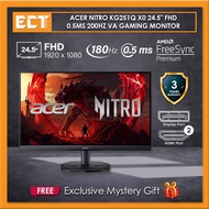 Acer Nitro KG251Q X0 24.5" FHD (1920 x 1080) 0.5ms 200Hz VA Gaming Monitor (HDMI,DP)