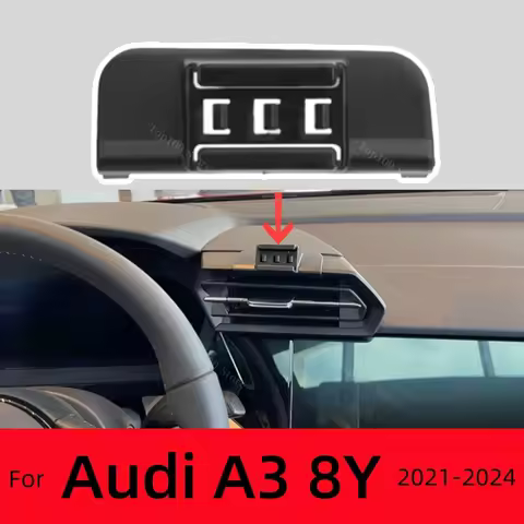 For Audi A3 8Y 2021-2024 Mobile Car Holder Fixed Bracket Base Special Car Cell Phone Mounts Wireless