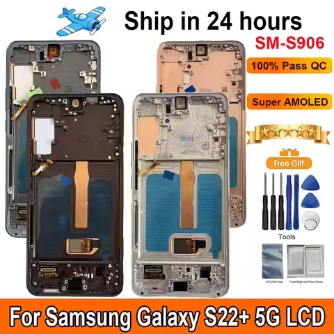 6.6‘‘AMOLED For Samsung Galaxy S22+ 5G LCD Display LCD Touch Screen With Frame Display Replacement S