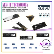 KLEVV CRAS C710&C715 Gen3x4&C910&C925&C930 Gen4x4 PCIe M.2 2280 NVME Solid State Drive SSD (256GB,50