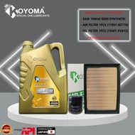 PERODUA ATIVA 1.0 TURBO,New ALZA  OIL FILTER + AIR FILTER + KOYOMA 10W40 SEMI SYNTHETIC ENGINE OIL