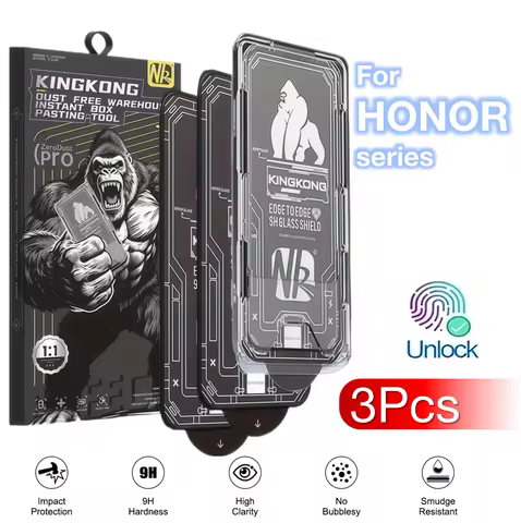 3Pcs For HONOR Magic 8 7 400 200 Lite X9C X8A X8B X8C X7A X7C X7D X6A X5B 4G 5G Tempered Glass Scree