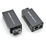 2 PCS Gigabit 100/1000M A/B SC Ethernet Fiber Switch Media Converter Rj45 Optic Transceiver 20KM Fibra Switch Black