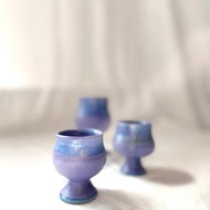 陶瓷手工 | 紫色小陶杯 (共3隻)