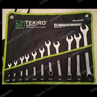 Tekiro wrench 11-piece wrench set, sizes 5, 16" to 1" inch