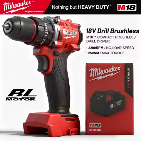 Original Milwaukee M18 tool battery compatible with 18V brushless cordless drill rechargeable tool b
