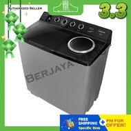 Panasonic 16.0KG Twin Tub Semi Washer NA-W16XG2BMY (Light Gray/Gray) | washing machine mesin basuh 洗
