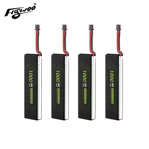 Flywoo 4PCS Explorer 1S 1000mAh 80C LiHV V2 A30 Plug