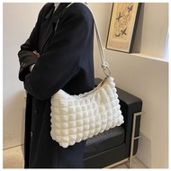 Sling Bag Puffy Baguette Bag Shoulder Bag Korean Puffy MaterialWanita