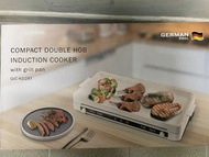 德國寶座檯式雙頭電磁爐連烤盤 German Pool compact double hob induction cooker
