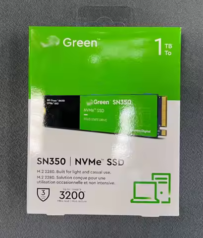 Green SN350 1TB WDS100T3G0C M.2 2280 PCIe3.0 x4 NVMe Solid State Drive