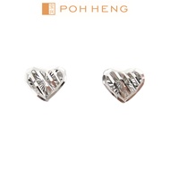 Poh Heng Jewellery 18K White Gold Earrings