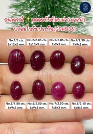 ธนาภรณ์✨พลอยทับทิมพม่า(เผาเก่า) เผาด้วยความร้อนอย่างเดียวGSH938