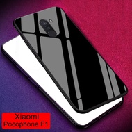 For xiaomi pocophone F1 / poco F1 glass case  Glossy Tempered Glass Phone case