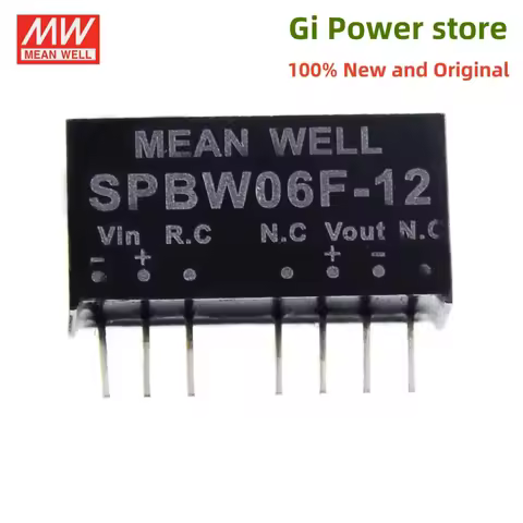 DPBW/SPBW 06F/06G-05V12V15V Dual/Single output MW 6W SIP Package DC-DC Converter SPBW06G/06F-05/12/1