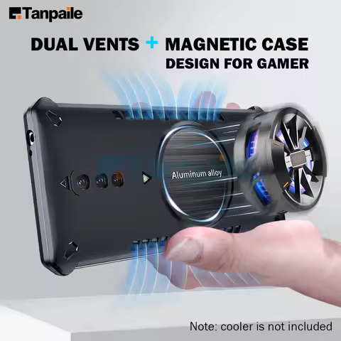 Frameless Magnetic Cooling Case For ZTE nubia Red Magic 6 6S Pro Case Shockproof Hard Graphene Heat 