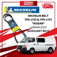 Michelin Belt [7PK 1755 & 7PK 1757] Nissan Urvan (E25) Auxiliary Belt Made In France 100% Original