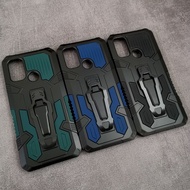 Warehouse Sale - Realme 7i Casing - C17 - Mecha Army Military Belt Clip Stand Armor Case